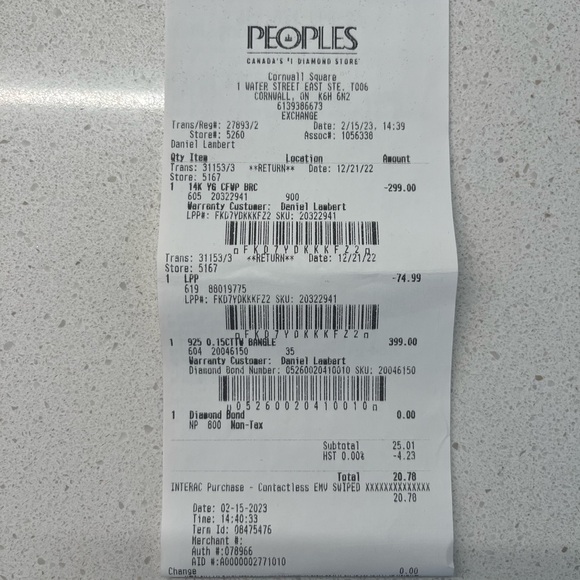 Peoples Diamond Silver bracelet - Picture 9 of 9